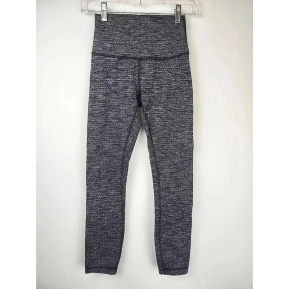 lululemon athletica Pants - Lululemon Wunder Under Tights High Rise Gray Size 4.